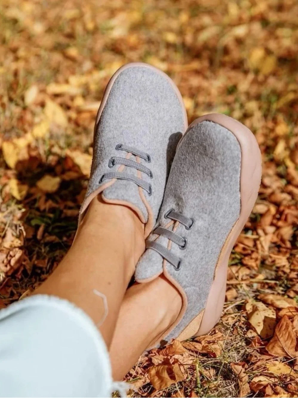 UIN Women's Walking Shoes Casual Loafers Comfort Sneaker (Grey), sz 8